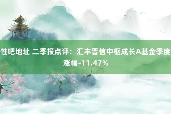 性吧地址 二季报点评：汇丰晋信中枢成长A基金季度涨幅-11.47%