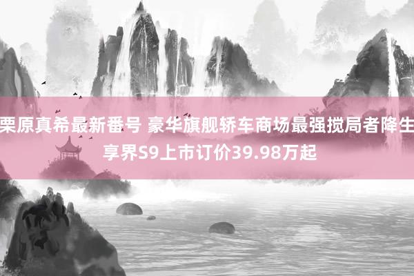 栗原真希最新番号 豪华旗舰轿车商场最强搅局者降生 享界S9上市订价39.98万起